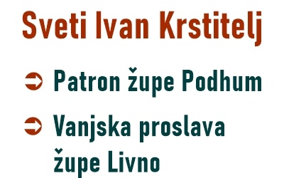 Najava trodnevnice i patrona